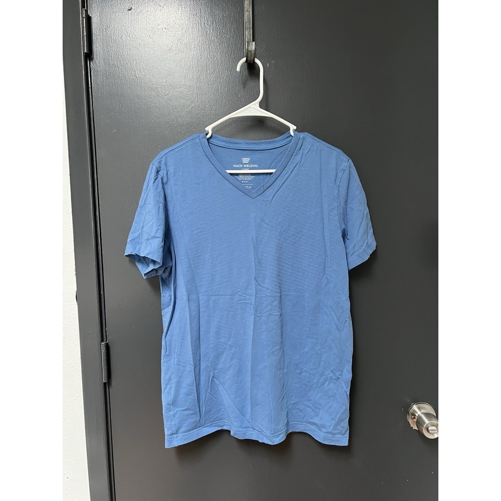 Mack Weldon T Shirt Men's Size L Blue Short Sleeve Performance Tee Fitness Run